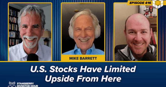 Podcast cover for Episode 416: U.S. Stocks Have Limited Upside From Here