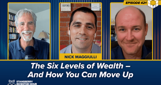 Podcast cover for Episode 421: The Six Levels of Wealth – And How You Can Move Up