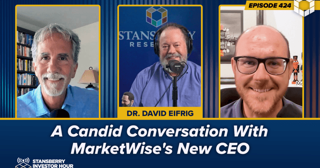 Podcast cover for Episode 424: A Candid Conversation With MarketWise's New CEO